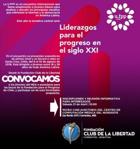 Lee más sobre el artículo El Club de la Libertad convoca a jóvenes del NEA a postularse para las becas de la Fundación para el progreso de Chile