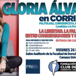 Gloria Álvarez en Corrientes