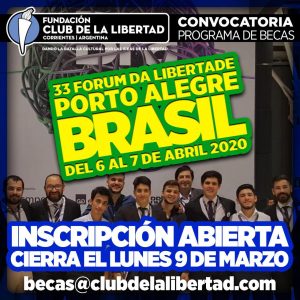 Lee más sobre el artículo El Club de la Libertad irá al Forum da Liberdade