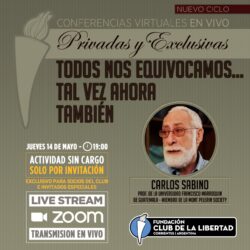 Conferencias virtuales en vivo – Prof. Carlos Sabino.
