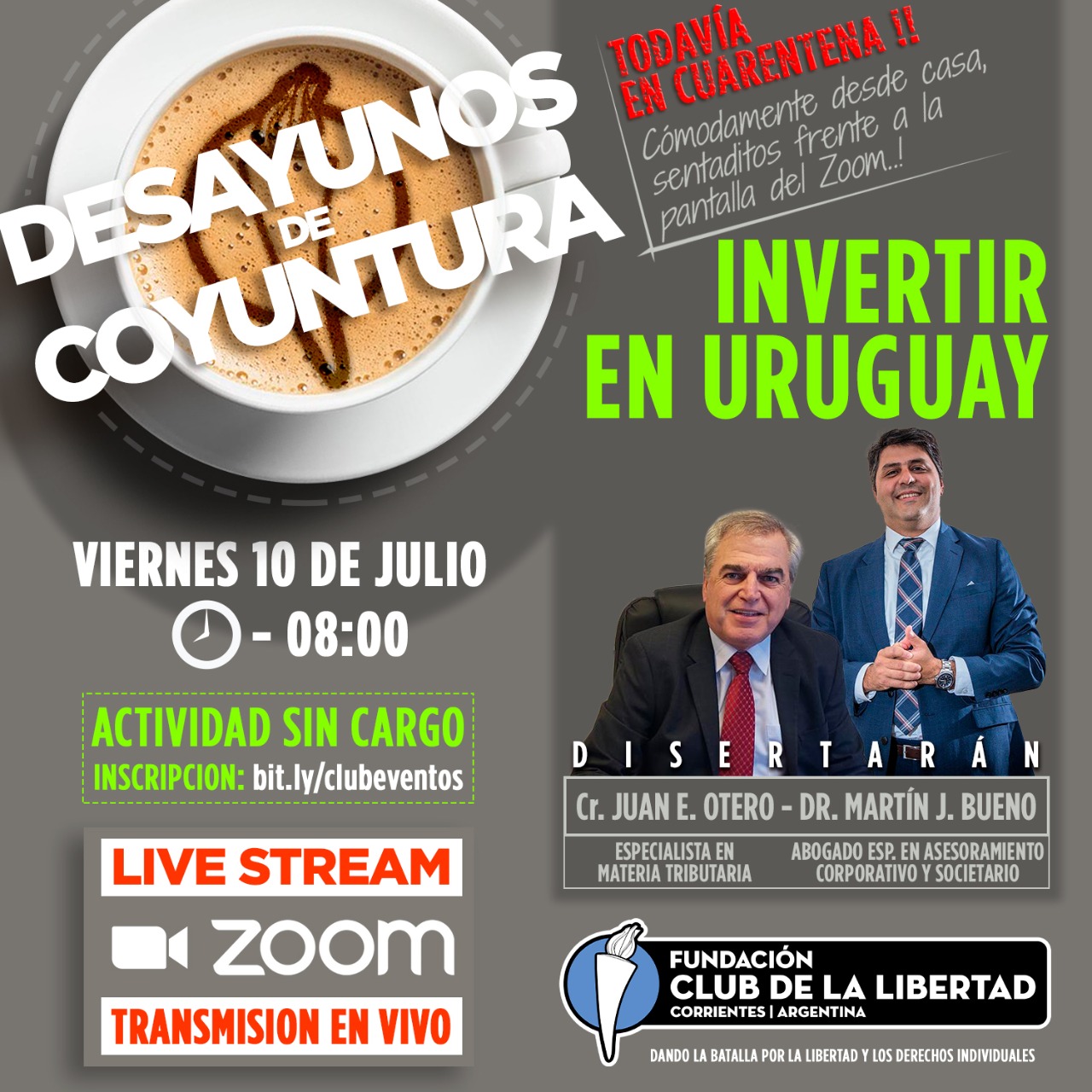 En este momento estás viendo Desayuno de coyuntura: Invertir en Uruguay