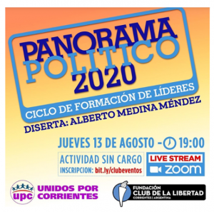 Lee más sobre el artículo PANORAMA POLITICO 2020 – CICLO DE FORMACIÓN DE LIDERES.