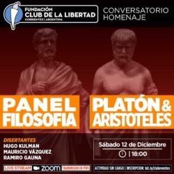 CONVERSATORIO HOMENAJE – PANEL FILOSOFICO PLATON Y ARISTOTELES