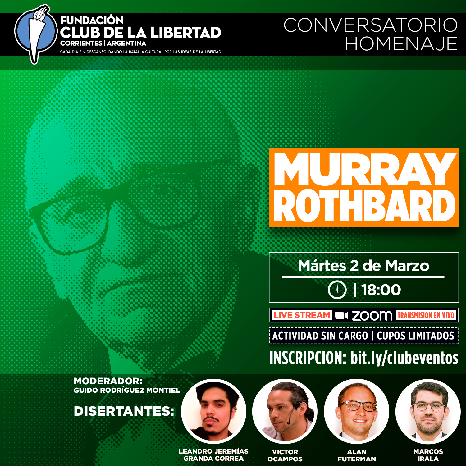 En este momento estás viendo Conversatorio homenaje Murray Rothbard