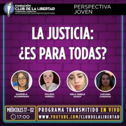 Crónica del evento de perspectiva joven : «La justicia ¿es para todas?