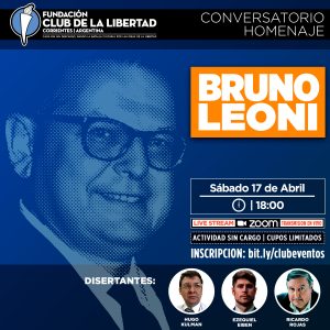 Lee más sobre el artículo Conversatorio Homenaje – Bruno Leoni