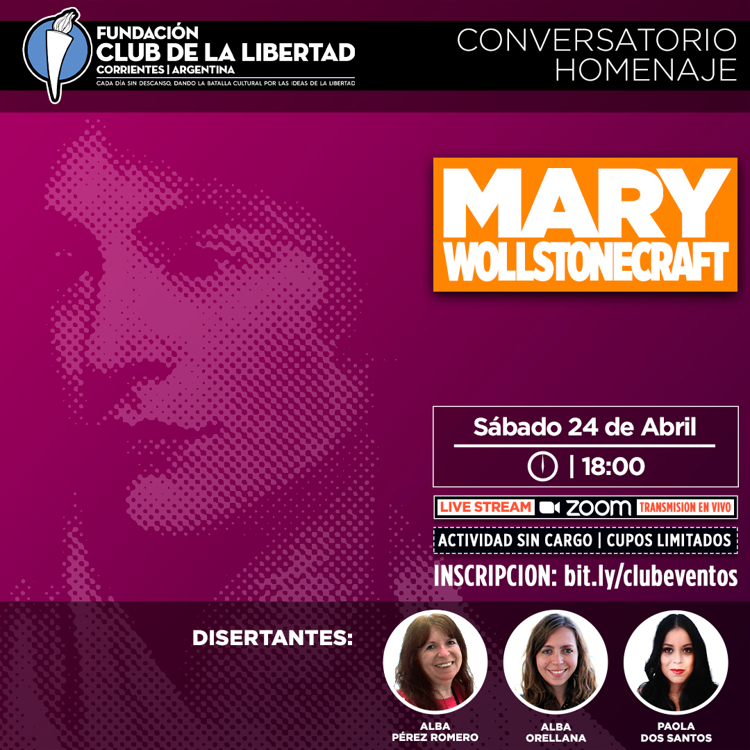 En este momento estás viendo Conversatorio Homenaje – Mary Wollstonecraft