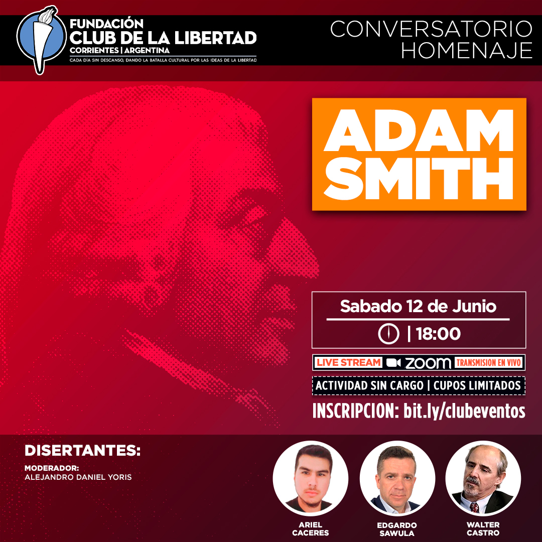 En este momento estás viendo Conversatorio homenaje: Adam Smith