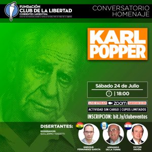 Lee más sobre el artículo Conversatorio homenaje: Karl Popper