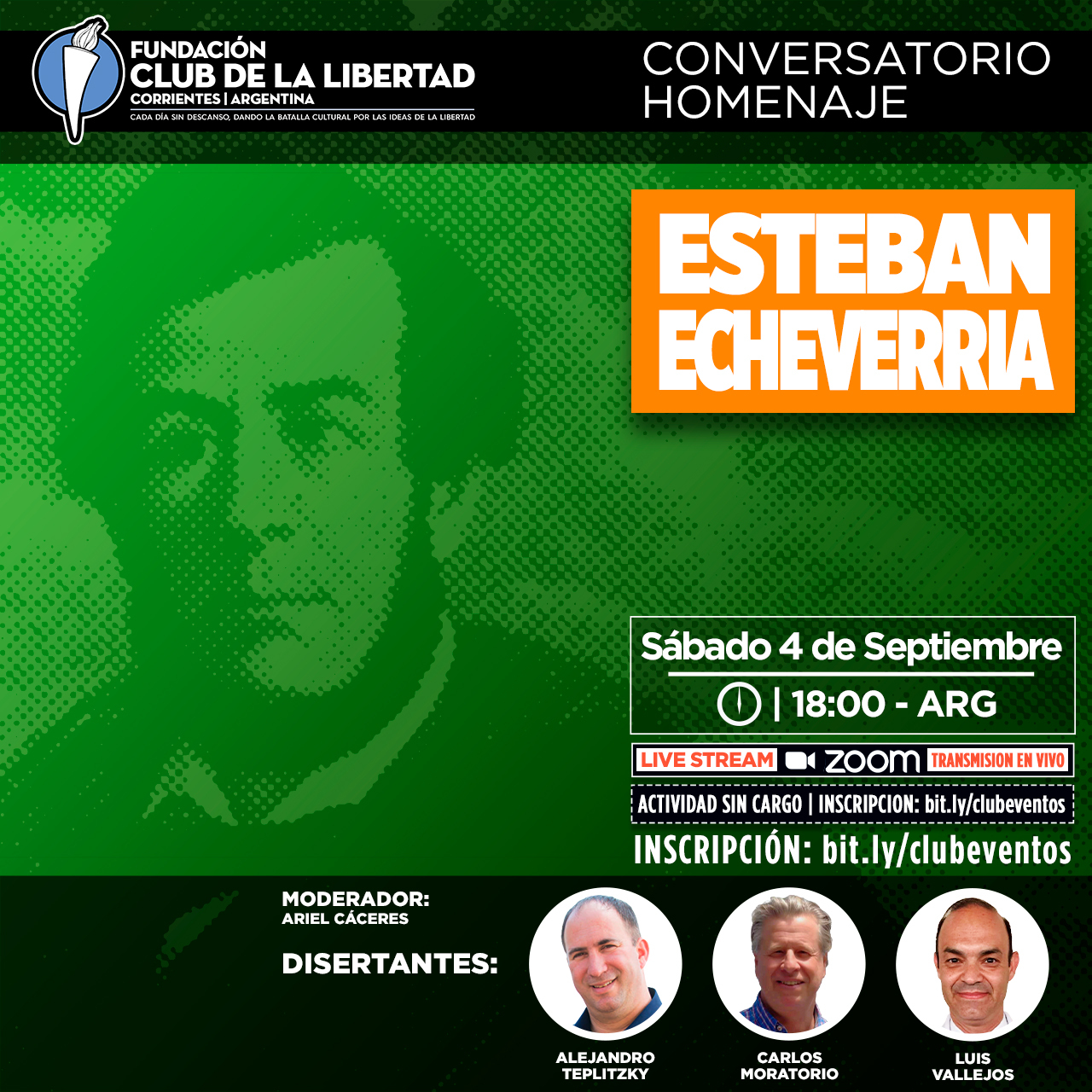 En este momento estás viendo Conversatorio homenaje: Esteban Echeverria