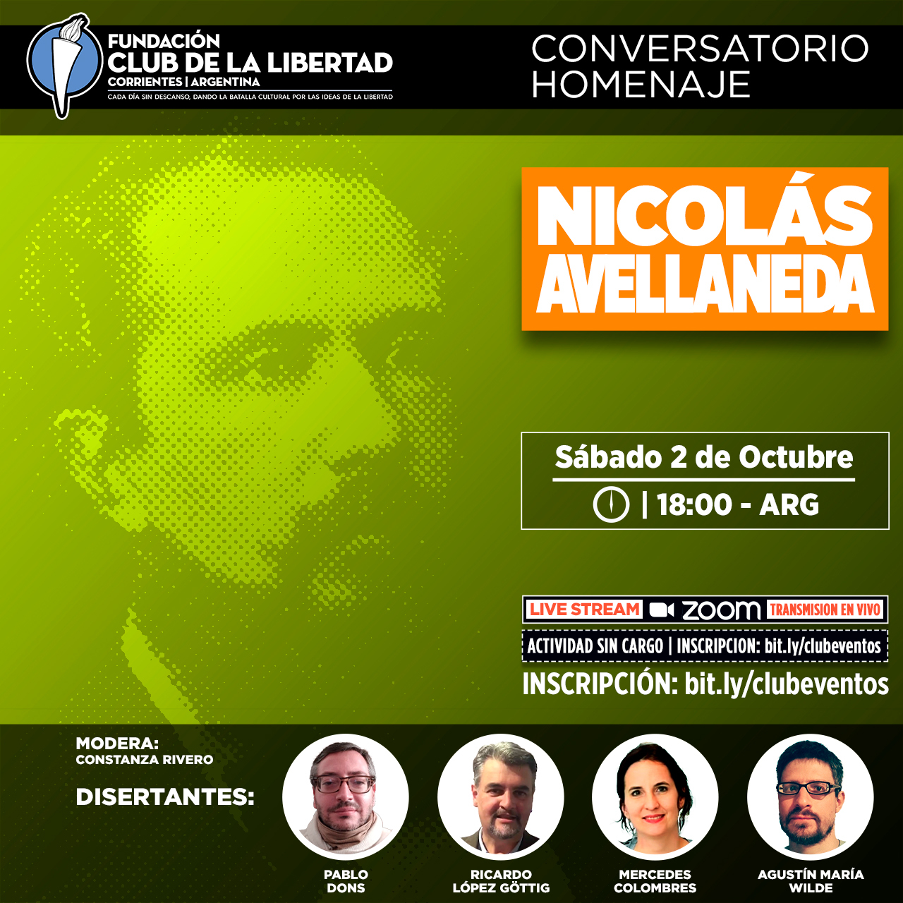 En este momento estás viendo Ciclo de Homenajes: «Nicolás Avellaneda»
